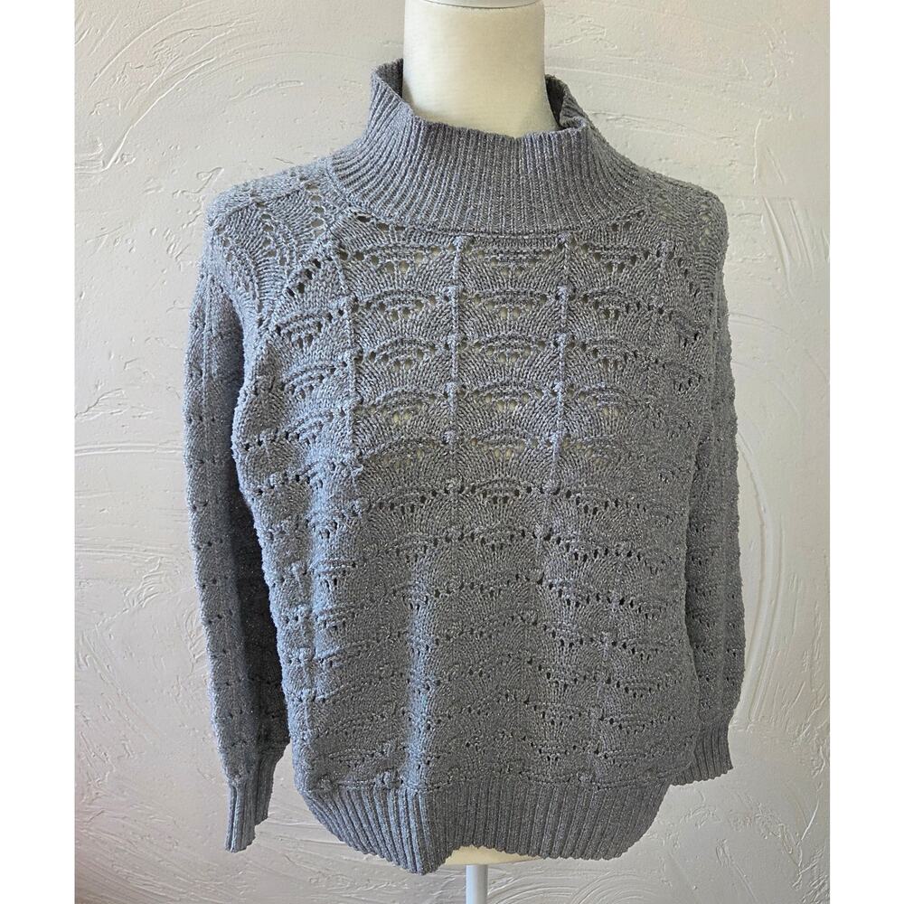 Time and Tru Womans Gray and Silver Sweater Size Large